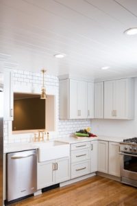 kitchen remodel after - white cabinets