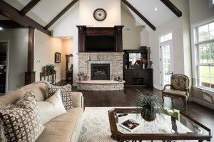 fireplace redesign with TV