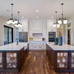 Dual island kitchen with cabinets from Showplace Cabinetry