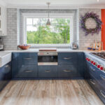 Blue kitchen cabinets from Showplace Cabinetry